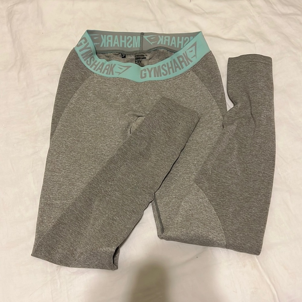 Gymshark Flex Leggings - gray and turquoise